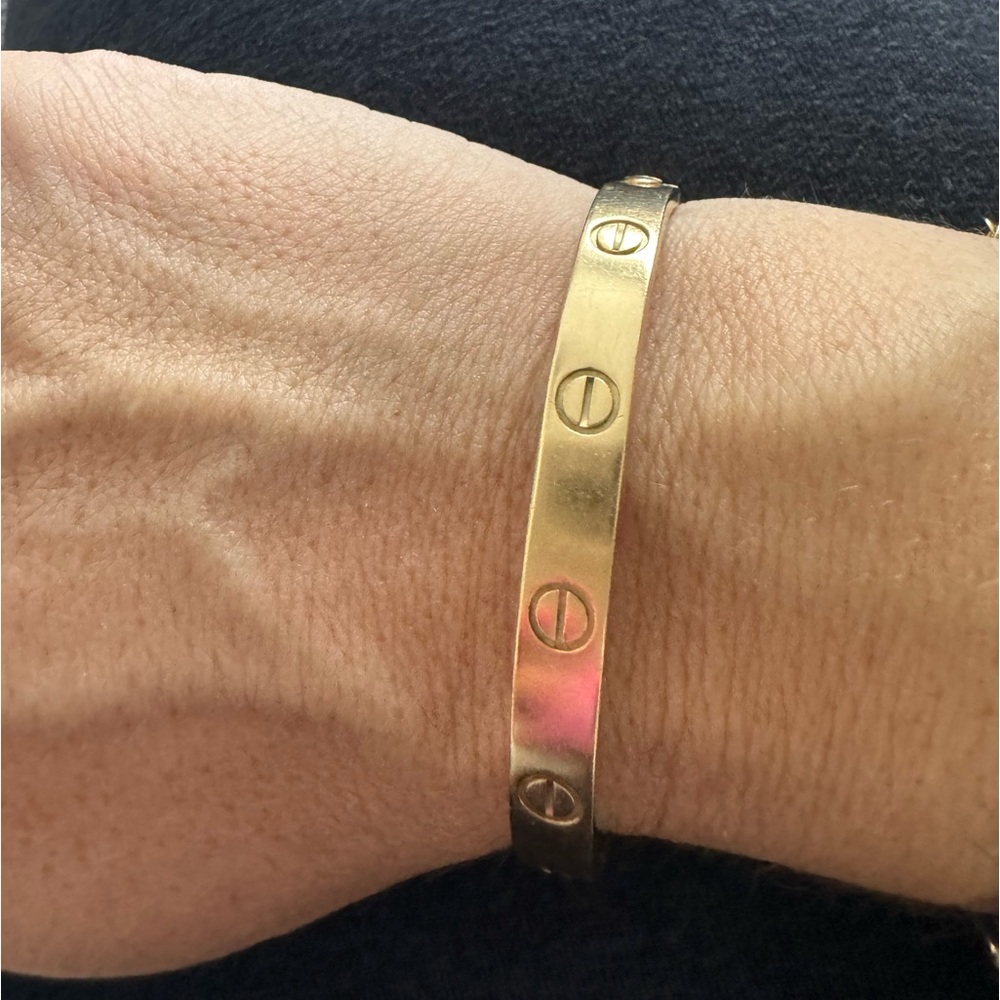 AUTHENTIC Cartier love bracelet 16 mm